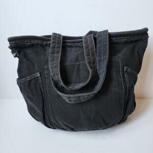 Thirty One 31 Retro Metro Tote Bag Purse Black Y2K Hobo Bag Shoulder Bag